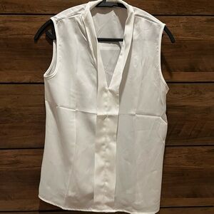 Amazon White Blouse Top Sleeveless